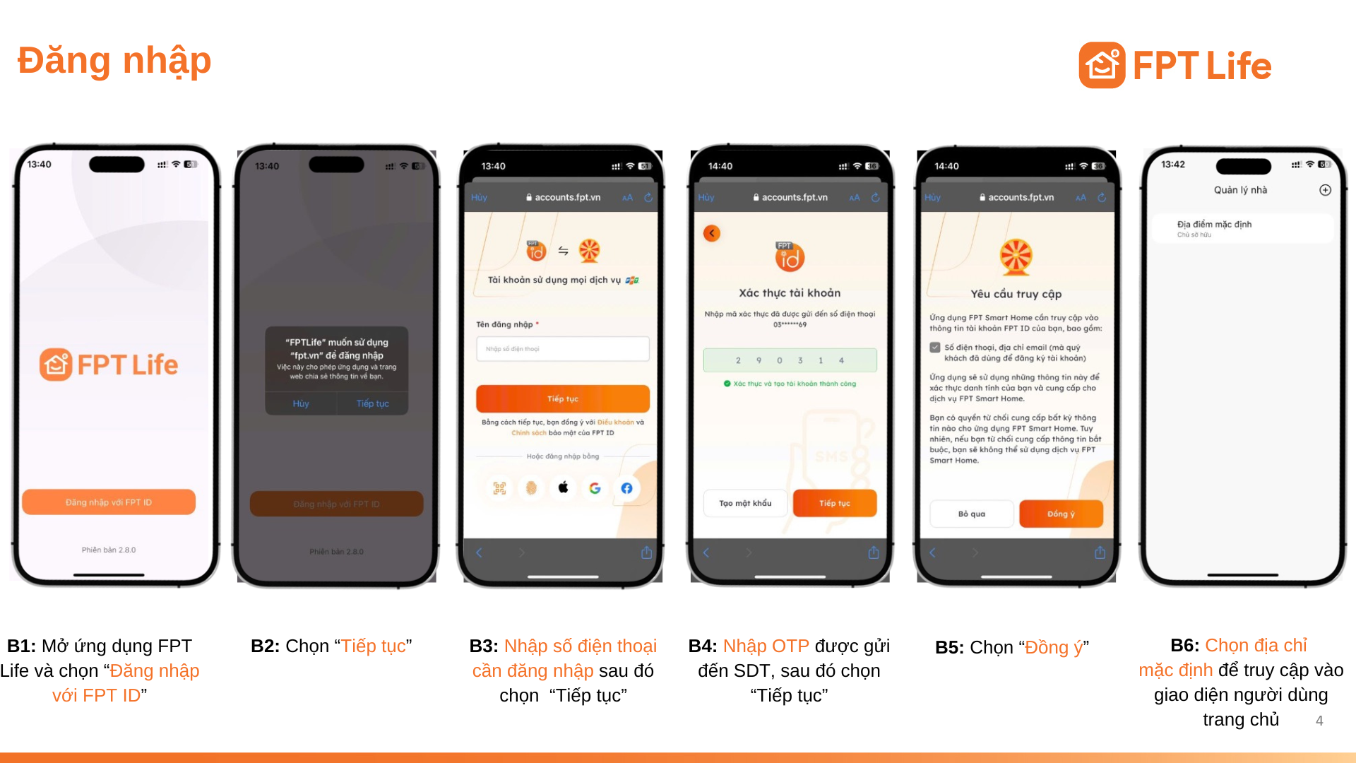 Hướng dẫn đăng ký tài khoản FPT Life và đăng nhập